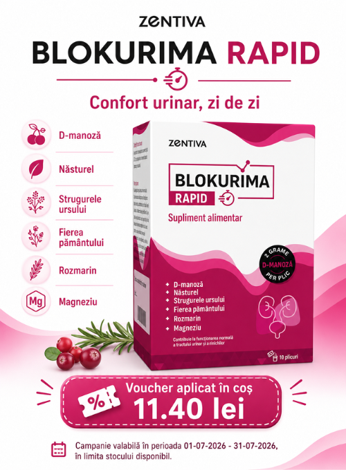 Promotie cu voucher aplicat in cos 11.40 lei la Zentiva - Blokurima Rapid