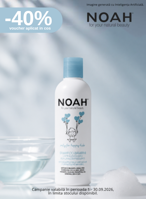 Promotie cu voucher aplicat in cos 40% la Noah