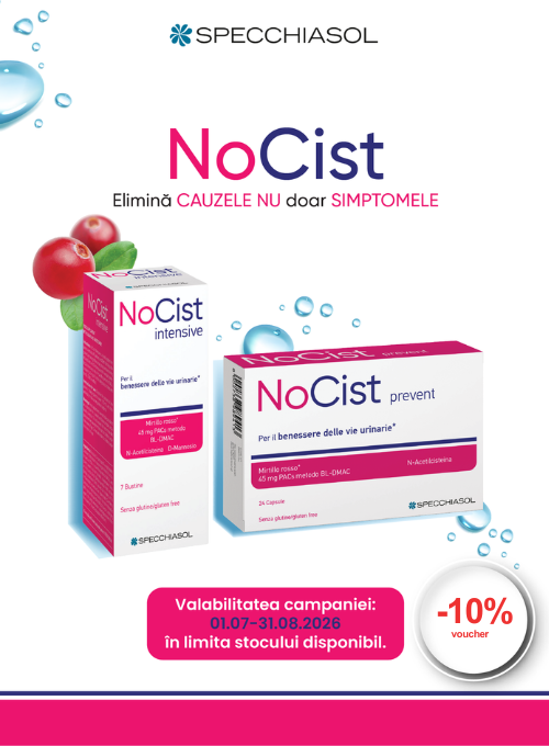 Promotie cu voucher aplicat in cos de 10% la Nocist Specchiasol