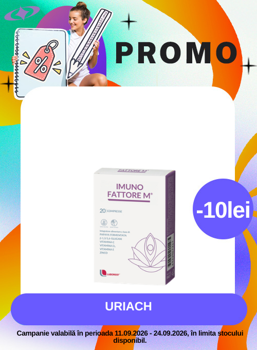 Promotie cu voucher aplicat in cos de 10lei la Uriach
