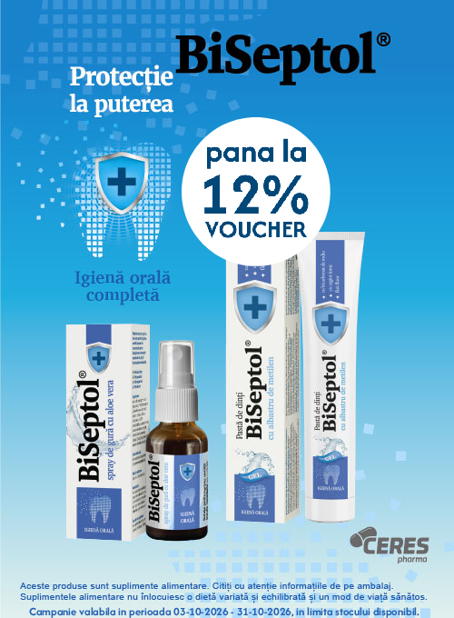 Promotie cu voucher de pana la 12% la Dacia Plant - Biseptol