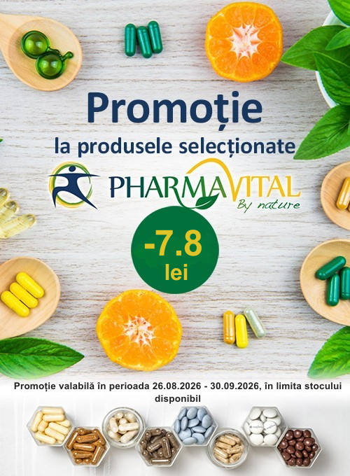 Promotie cu voucher valoric aplicat in cos 7.8 lei la PharmaVital