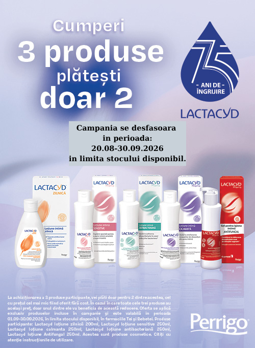 Promotie cumperi 3 platesti 2 la Lactacyd