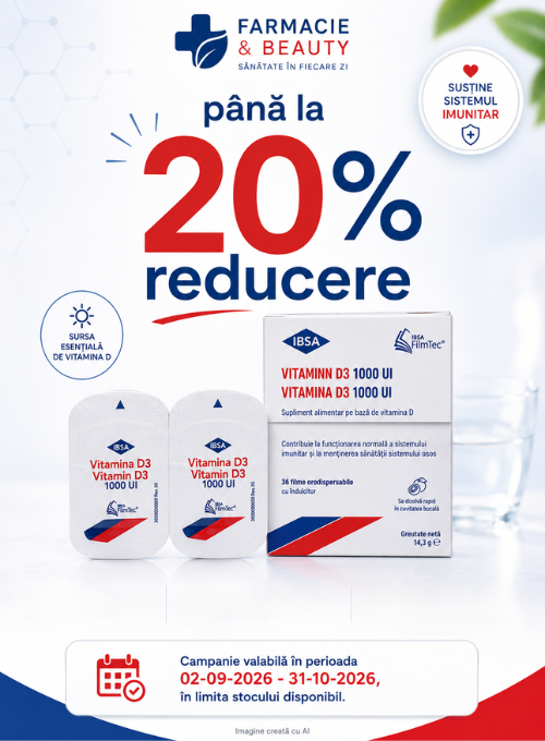 Promotie de pana la 20% reducere la Ibsa
