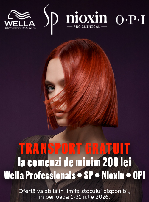 Transport gratuit la Nioxin, Opi si Wella Professionals