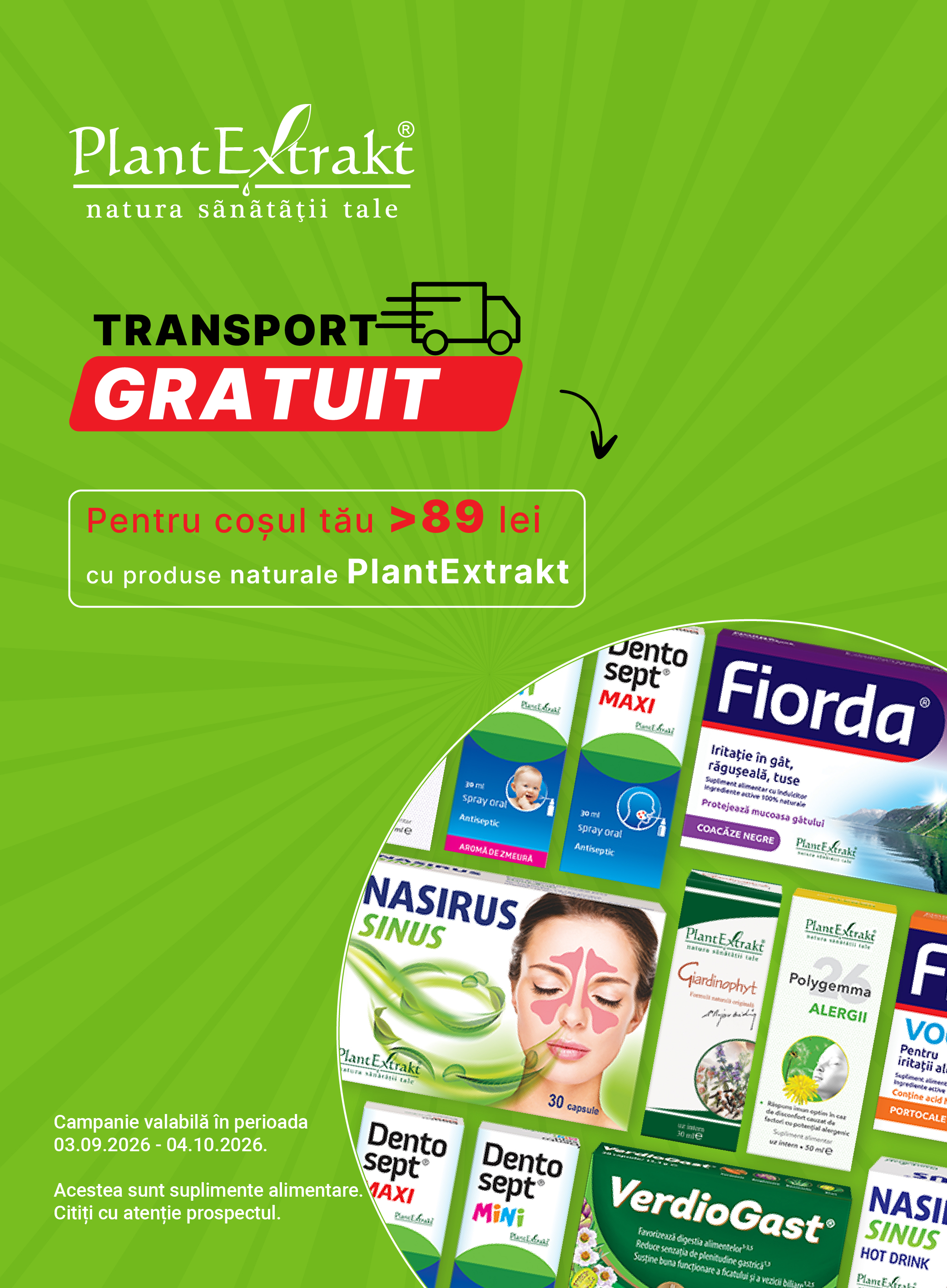 Transport gratuit la PlantExtrakt