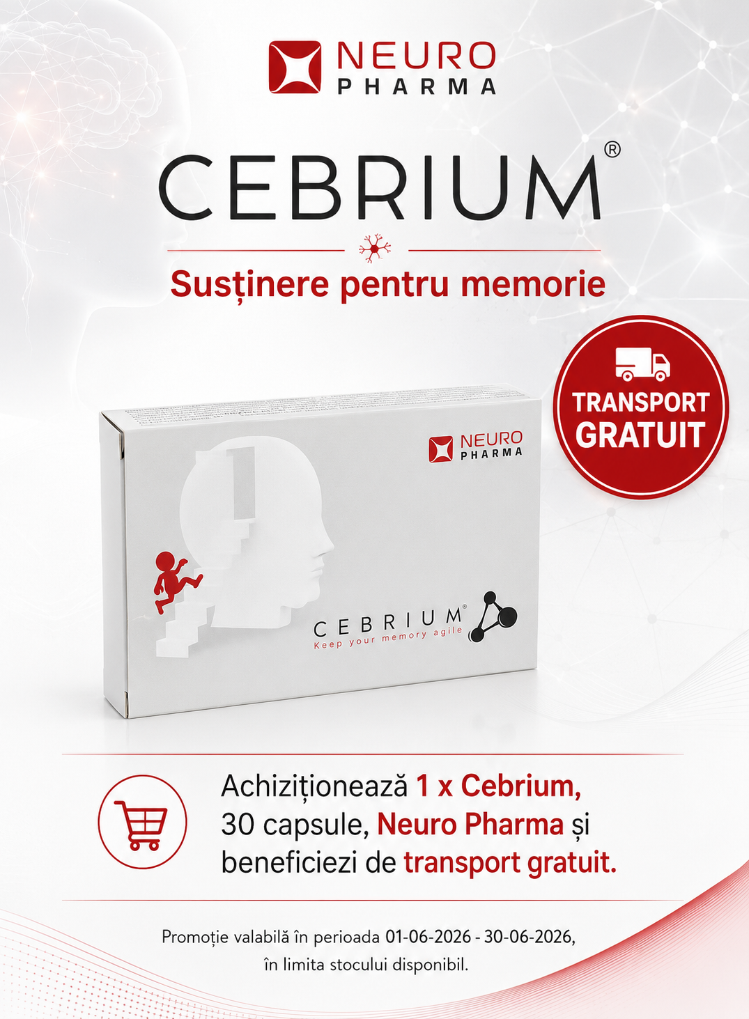 Transport Gratuit Neuro Pharma - Cebrium