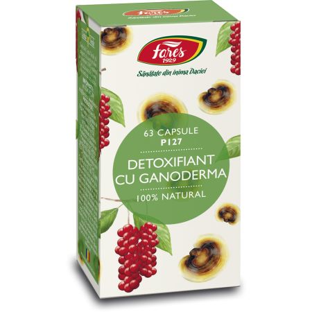 Detoxifiant cu Ganoderma, 60 comprimate, Fares