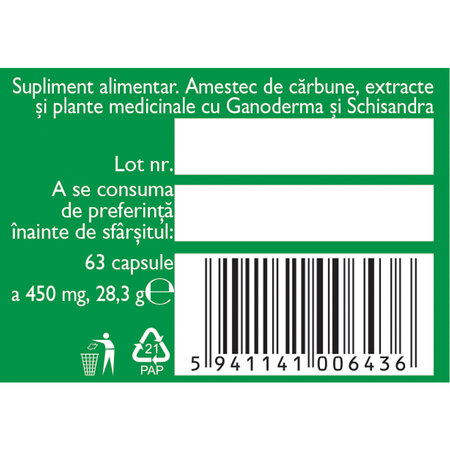 Detoxifiant cu Ganoderma, 60 comprimate, Fares 721275