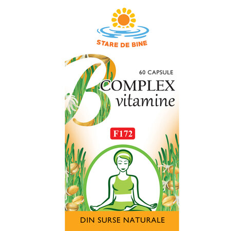 Vitamine naturale B Complex, 60 capsule, Fares 721495