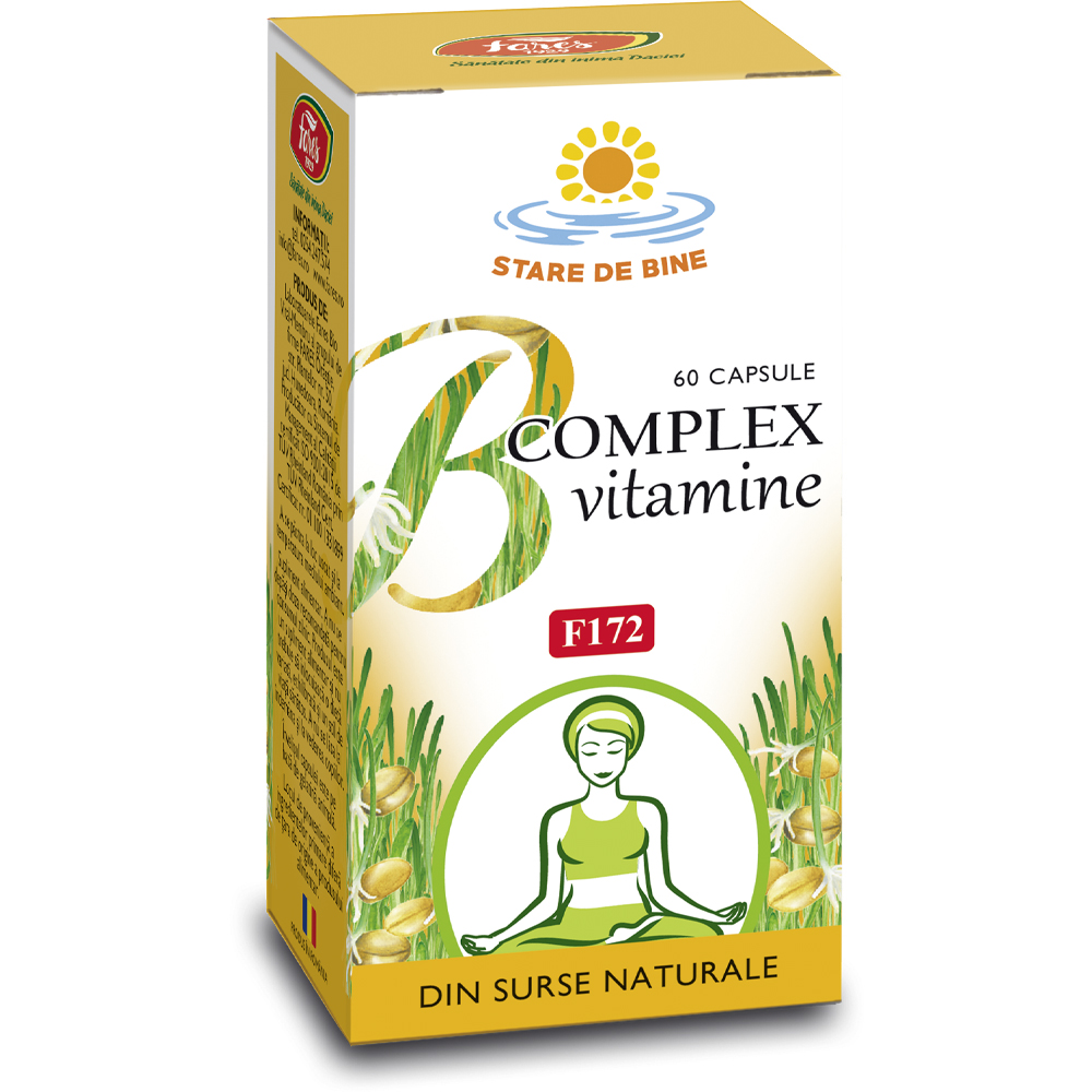 Vitamine naturale B Complex, 60 capsule, Fares
