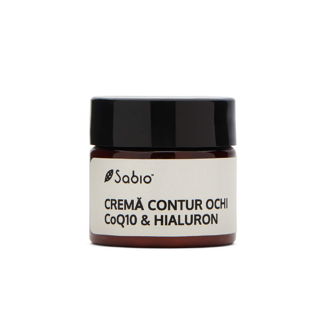 Crema pentru ochi cu Q10 si acid hialuronic, 15ml, Sabio