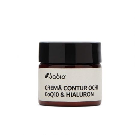 Crema pentru ochi cu Q10 si acid hialuronic, 15 ml, Sabio