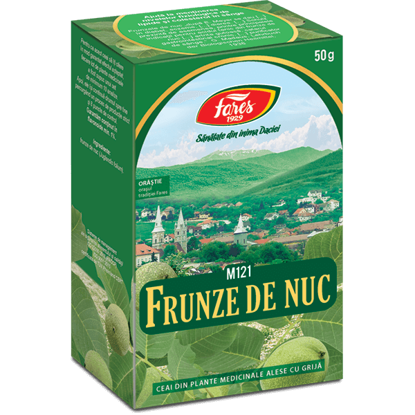 Ceai din frunze de nuc, 50 g, Fares