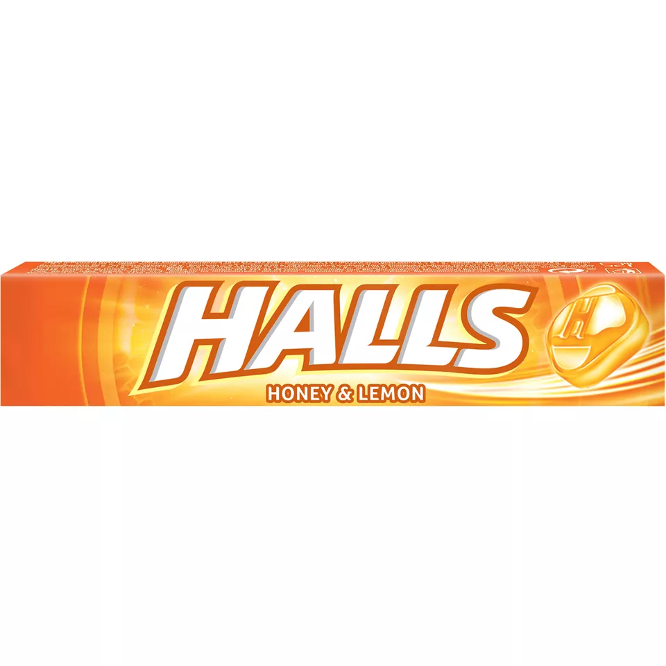 Bomboane mentolate cu miere si lamaie, 10 bucati, Halls