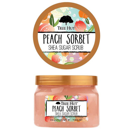 Scrub pentru corp Shea Sugar, Peach Sorbet, 510 g, Tree Hut 587324