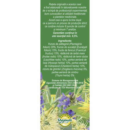 Ceai Bronhofit Usurarea Respiratiei, 50 g, Fares 720817