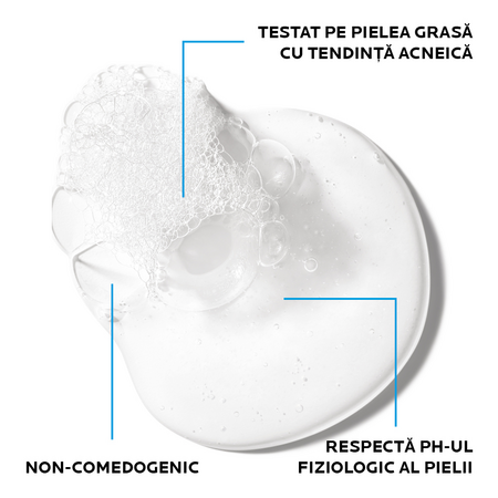 Rezerva Gel spumant de curatare purifiant pentru ten gras cu tendinta acneica Effaclar +M, 400 ml, La Roche Posay 587358