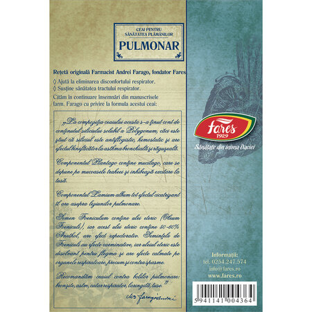 Ceai Pulmonar, 50 g, Fares 720720
