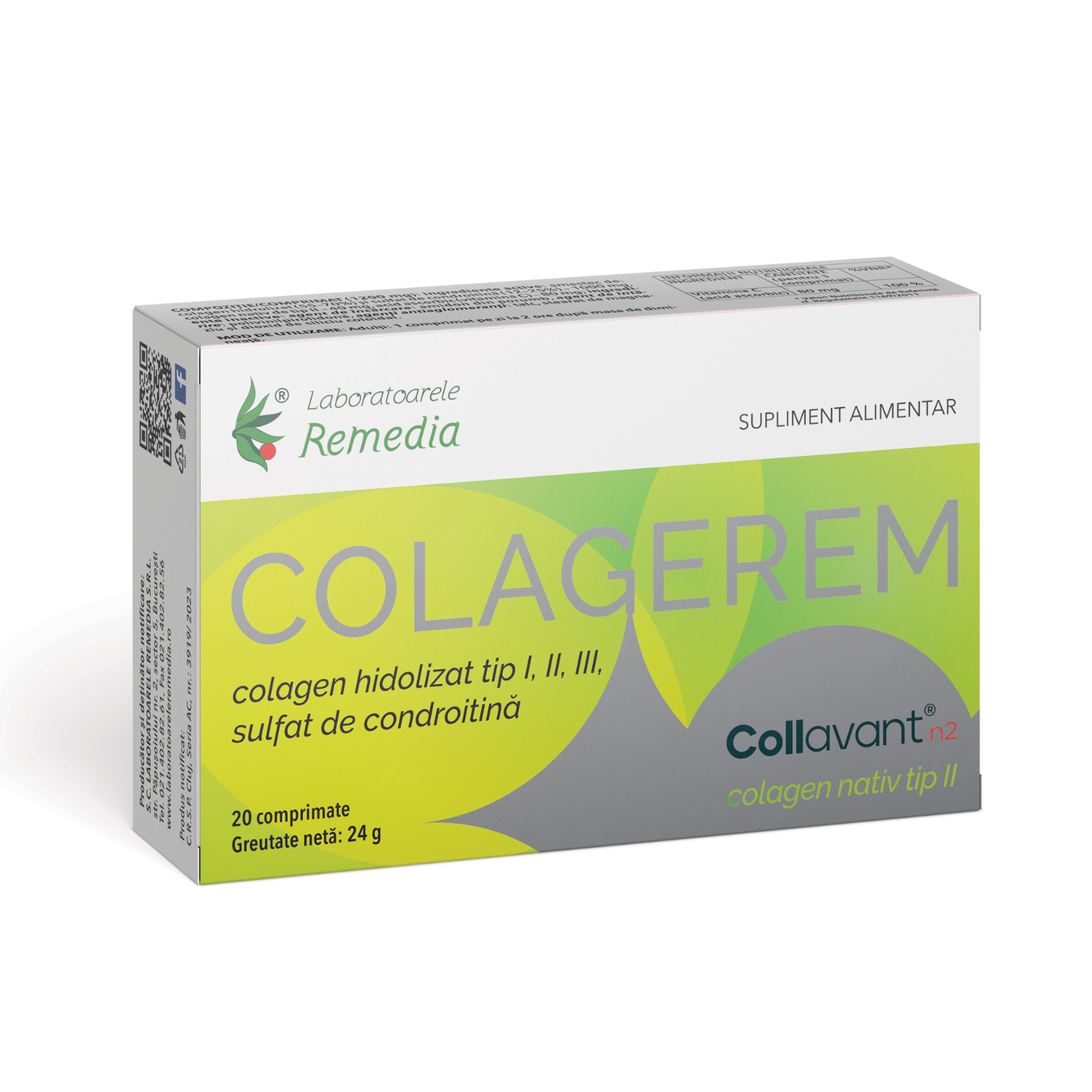 Colagerem, 20 comprimate, Remedia