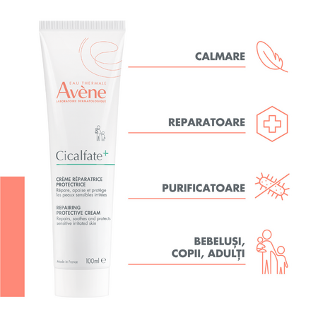 Crema reparatoare si protectoare Cicalfate+, 100 ml, Avene 674577