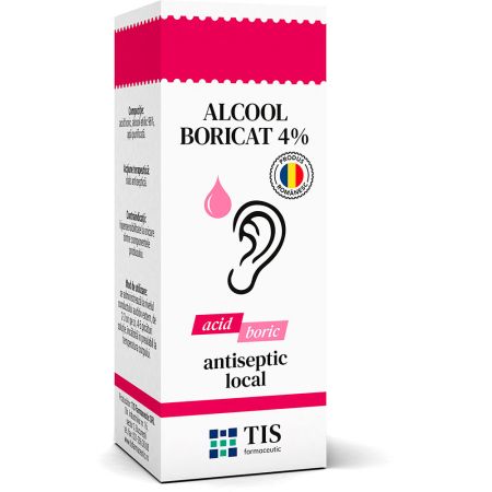 Alcool boricat 4%, 25 ml, Tis Farmaceutic