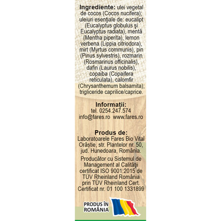 Ulei decongestionant nazal Hapciu, 5 ml, Fares 722278