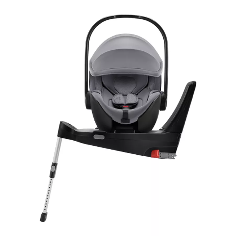 Scoica auto Baby Safe 5Z2 I-Size cu Baza Isofix Flex inclusa, 0 - 15 luni, Grey Marble, Britax