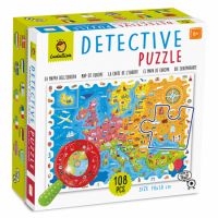 Puzzle Micul Detectiv Harta Europei, +6 ani, Ludattica