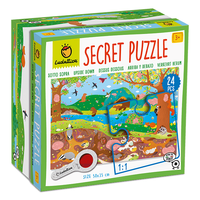 Puzzle Secret Mediul Inconjurator, +3 ani, Ludattica