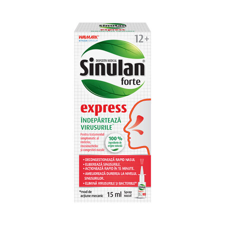 Sinulan Express forte spray nazal, 15 ml, Walmark