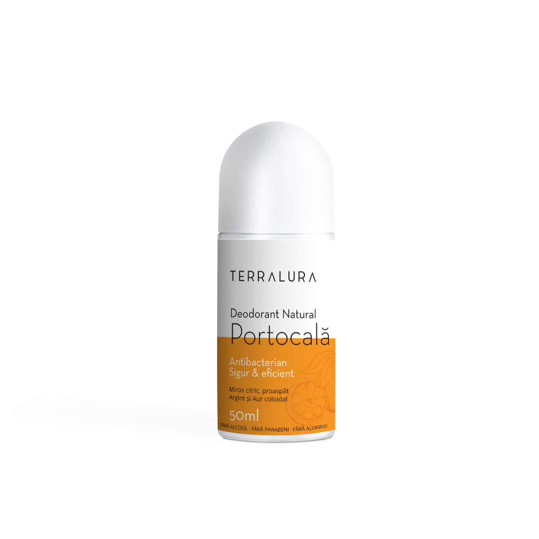 Deodorant Natural Roll-on cu aroma de portocala