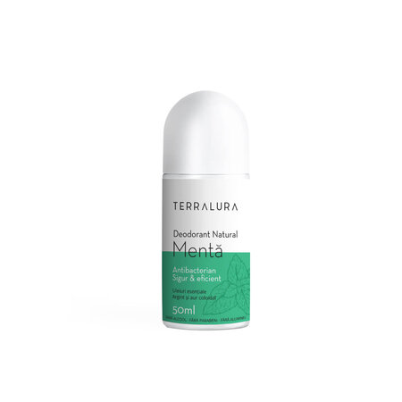 Deodorant Natural Roll-on cu aroma de menta