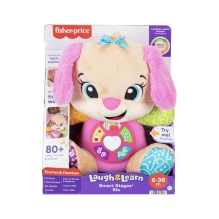 Catelusa vorbitoare Sis, +6 luni, Fisher Price