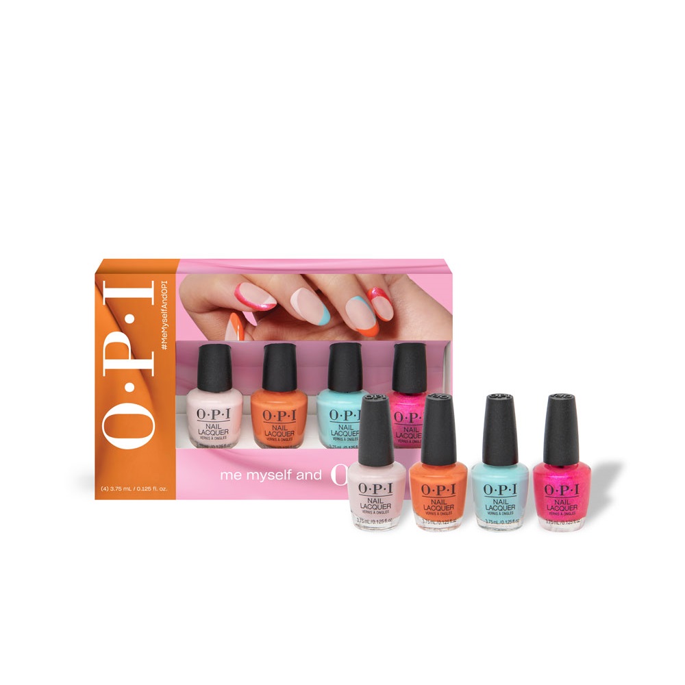 Set 4 mini lacuri de unghii Nail Lacquer Me, Myself & OPI, 4 x 3.75 ml, Opi