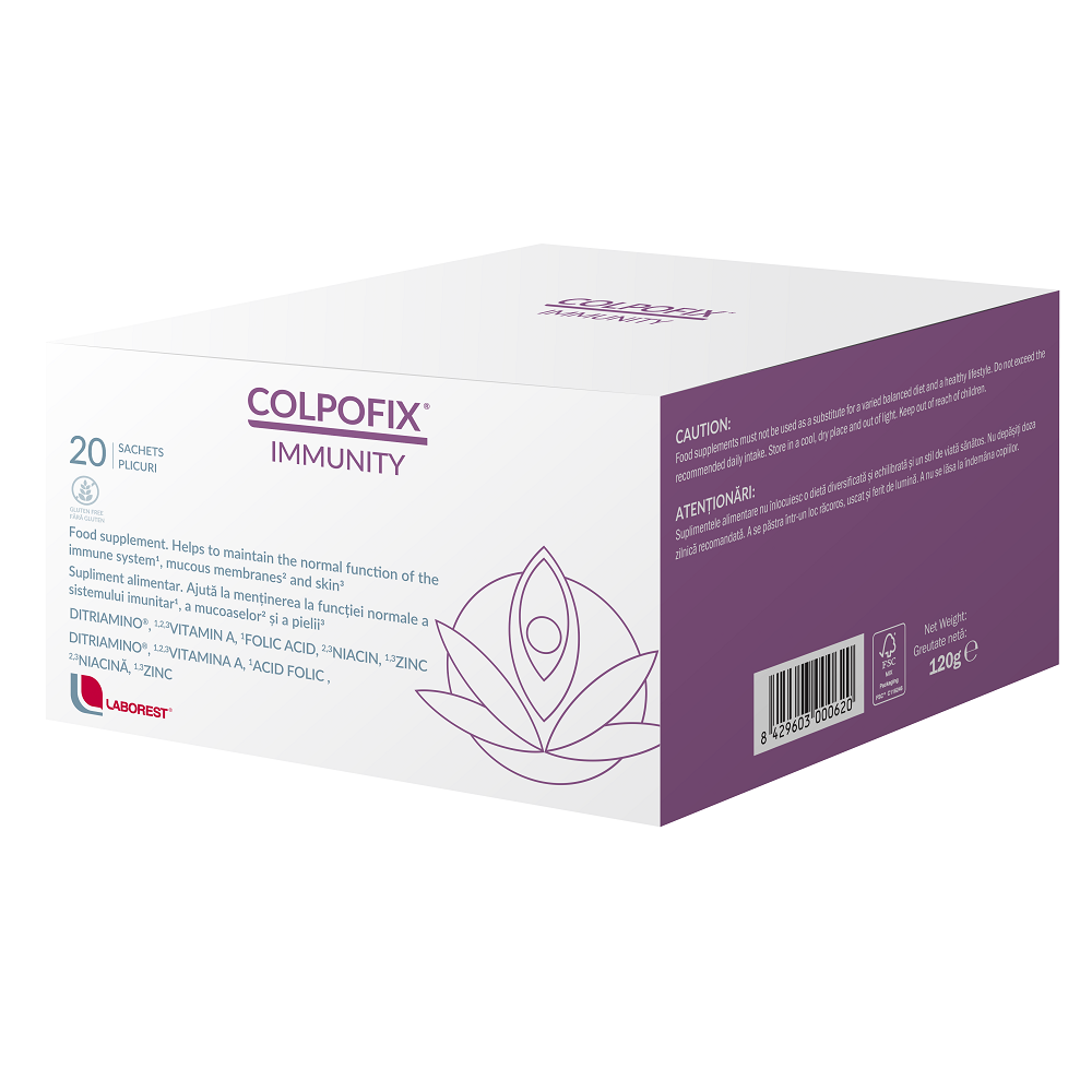 Colpofix Immunity, 20 plicuri, Laborest