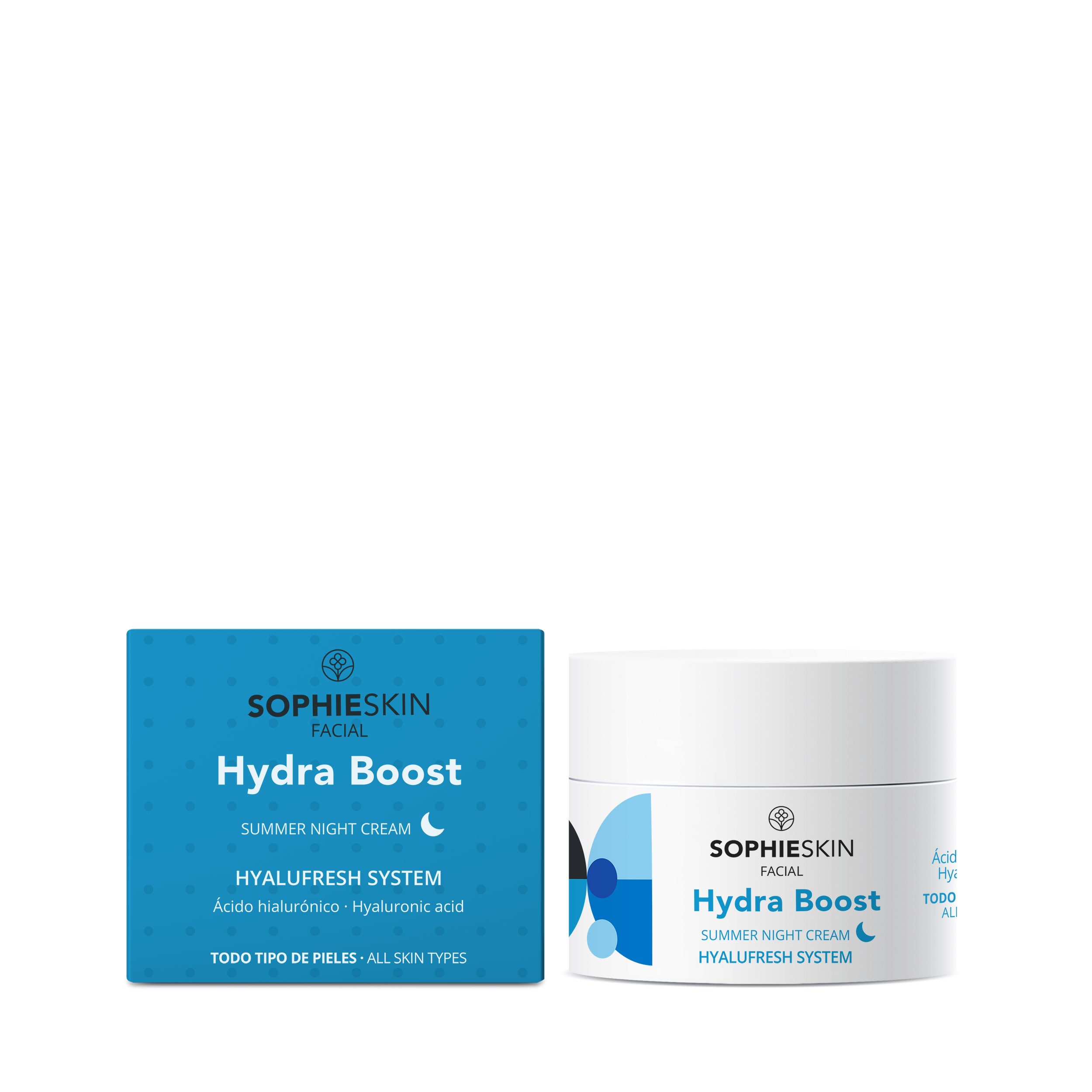 Crema de noapte cu acid hialuronic Hydra Boost, 50 ml, Sophieskin