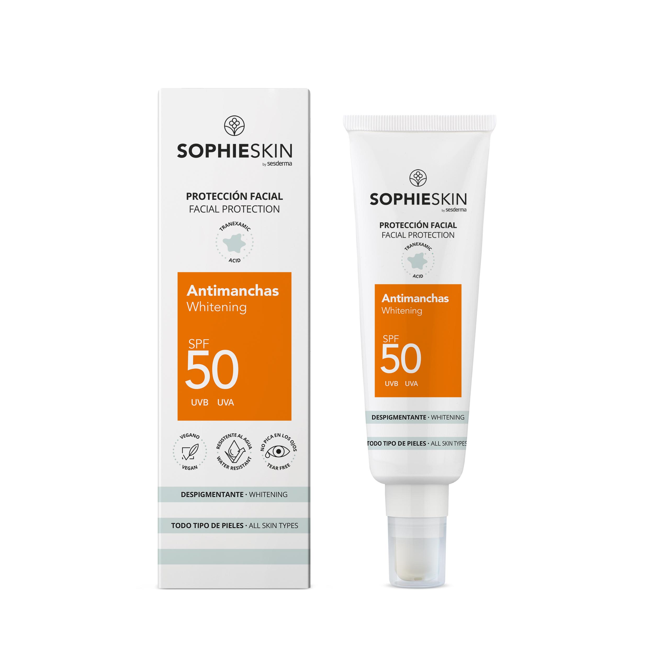 Crema depigmentanta cu SPF 50, 50 ml, Sophieskin