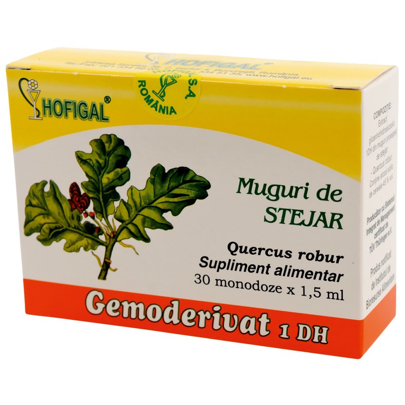 Muguri de Stejar Gemoderivat, 30 monodoze, Hofigal