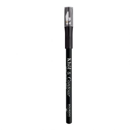 Creion de ochi cu ascutitoare Khol&Contour, Nr. 1, Noir-issime, Bourjois 588348
