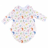Sac de dormit cu maneca lunga Fluturi, 0 - 3 luni, Baltic Bebe