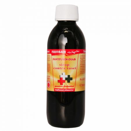 Sirop contra tusei Favitusin Diab, 250 ml, Favisan