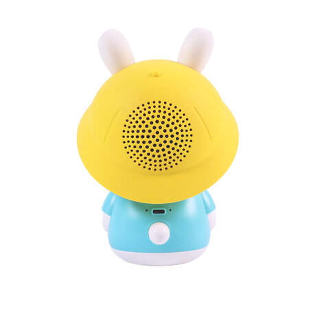 Iepuras interactiv cu povesti si cantece, 0 luni+, Albastru, Alilo Baby Bunny 588521