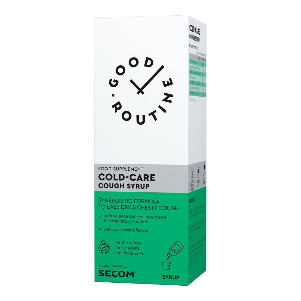 Cold Care Sirop de tuse, Banane, 150 ml, Good Routine