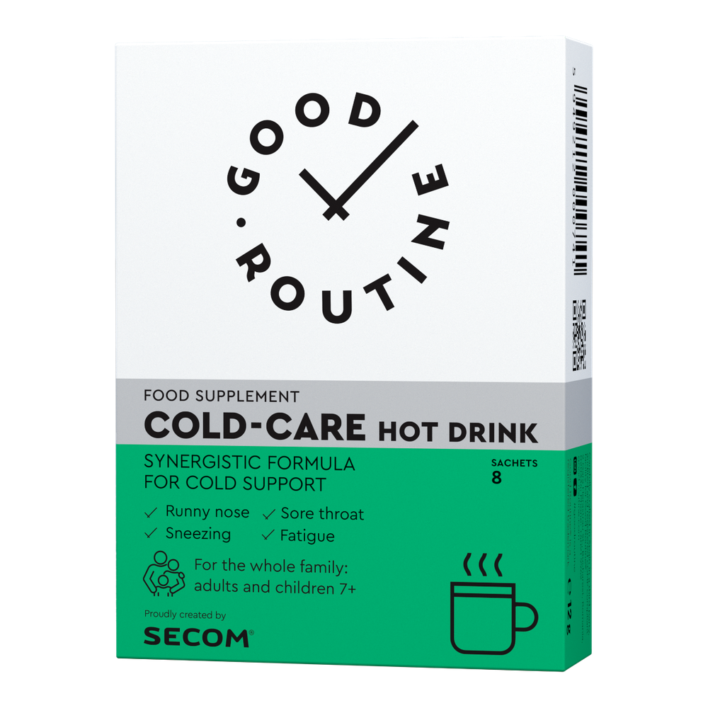 Cold Care Hot Drink, 8 plicuri, Good Routine