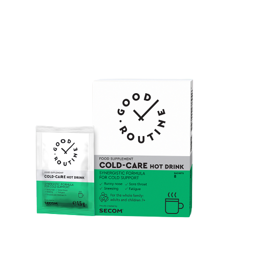 Cold Care Hot Drink, 8 plicuri, Good Routine