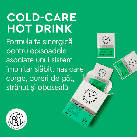 Cold Care Hot Drink, 8 plicuri, Good Routine 777441