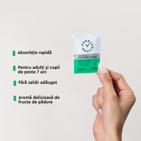 Cold Care Hot Drink, 8 plicuri, Good Routine 777445