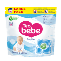 Detergent capsule pentru rufe Gentle & Clean Sensitive, 26 capsule, Teo Bebe
