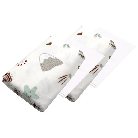Scutec din finet Little Princess, 70 x 80 cm, 4 bucati, Baltic Bebe
